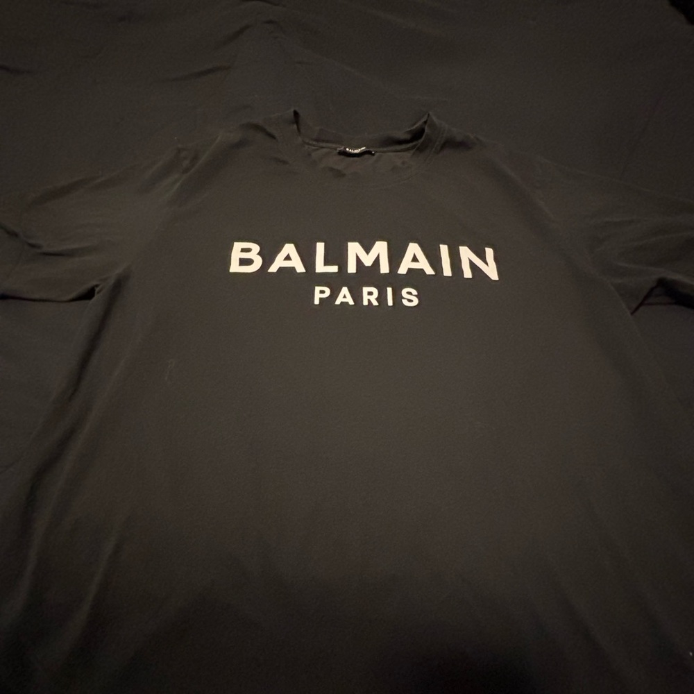 Balmain Black Logo T-Shirt